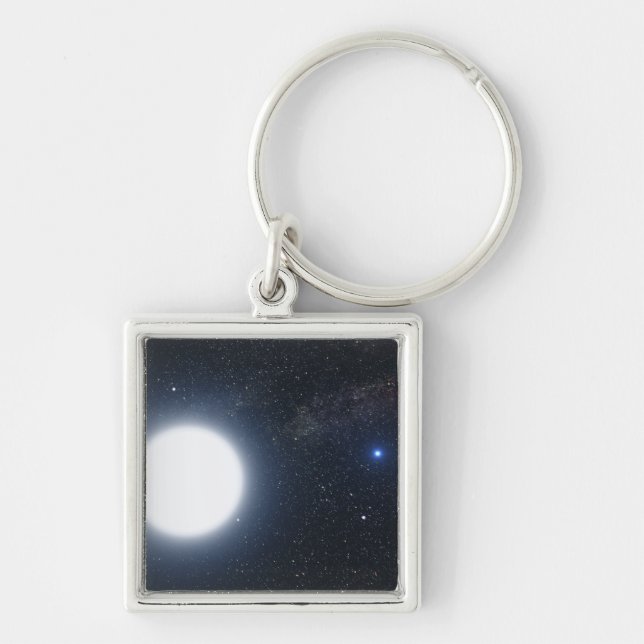 Artist's concept showing the binary star system key ring (Front)