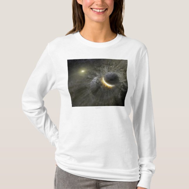 Artist's concept Space Collision at Vega T-Shirt (Front)