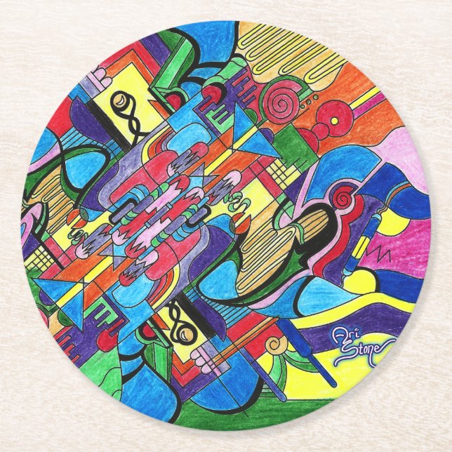 Artist's Dream round coaster (Front)