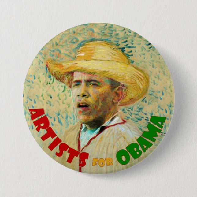 Artists for Obama: Vincent Van Gogh 7.5 Cm Round Badge (Front)