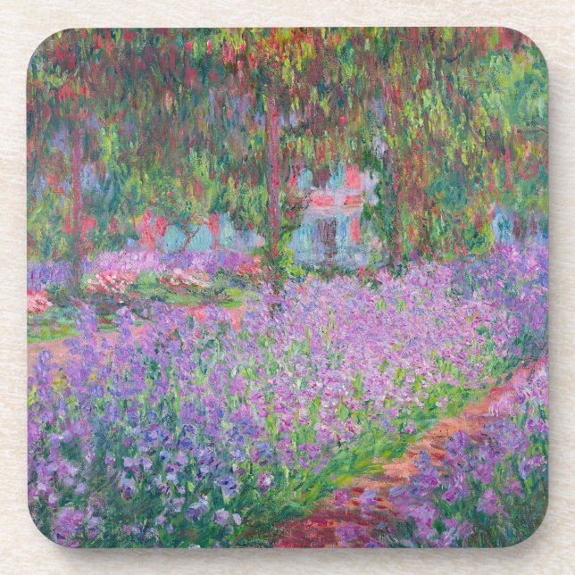 Artist's Garden at Giverny by Claude Monet Coaster (Front)