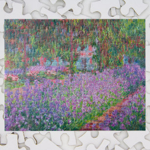 Artists Garden at Giverny by Claude Monet Jigsaw Puzzle
