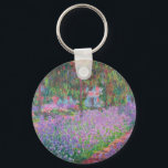 Artist's Garden at Giverny by Claude Monet Key Ring<br><div class="desc">Artist's Garden at Giverny (1900) by Claude Monet is a vintage impressionist fine art nature painting featuring flowers in Claude Monet's gardens at his house in Giverny, France. About the artist: Claude Monet (1840-1926) was a founder of the French impressionist painting movement with most of his paintings being "en plein...</div>