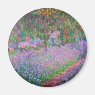 Artist's Garden at Giverny by Claude Monet Magnet