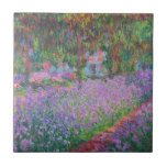 Artist's Garden at Giverny by Claude Monet Tile<br><div class="desc">Artist's Garden at Giverny (1900) by Claude Monet is a vintage impressionist fine art nature painting featuring flowers in Claude Monet's gardens at his house in Giverny, France. About the artist: Claude Monet (1840-1926) was a founder of the French impressionist painting movement with most of his paintings being "en plein...</div>