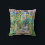 Artist's Garden, Monet Cushion<br><div class="desc">Oscar-Claude Monet (14 November 1840 – 5 December 1926) was a French painter, a founder of French Impressionist painting and the most consistent and prolific practitioner of the movement's philosophy of expressing one's perceptions before nature, especially as applied to plein air landscape painting. The term ""Impressionism"" is derived from the...</div>