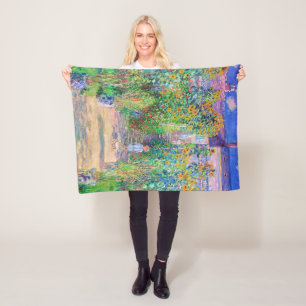 Artist's Garden, Monet Fleece Blanket