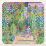 Artist's Garden, Monet Square Paper Coaster<br><div class="desc">Oscar-Claude Monet (14 November 1840 – 5 December 1926) was a French painter, a founder of French Impressionist painting and the most consistent and prolific practitioner of the movement's philosophy of expressing one's perceptions before nature, especially as applied to plein air landscape painting. The term ""Impressionism"" is derived from the...</div>