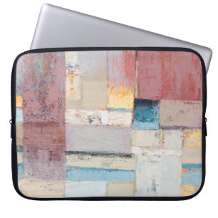 Artists oil paints multicolored closeup abstract b laptop sleeve