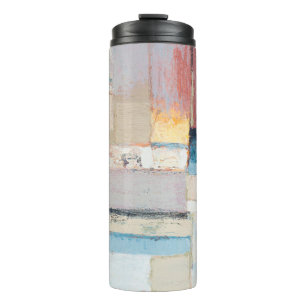 Artists oil paints multicolored closeup abstract b thermal tumbler