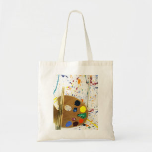 Artists Paint Splatter And Palette of Paint Tote Bag