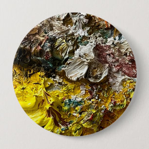 Artist's palette #1 10 cm round badge