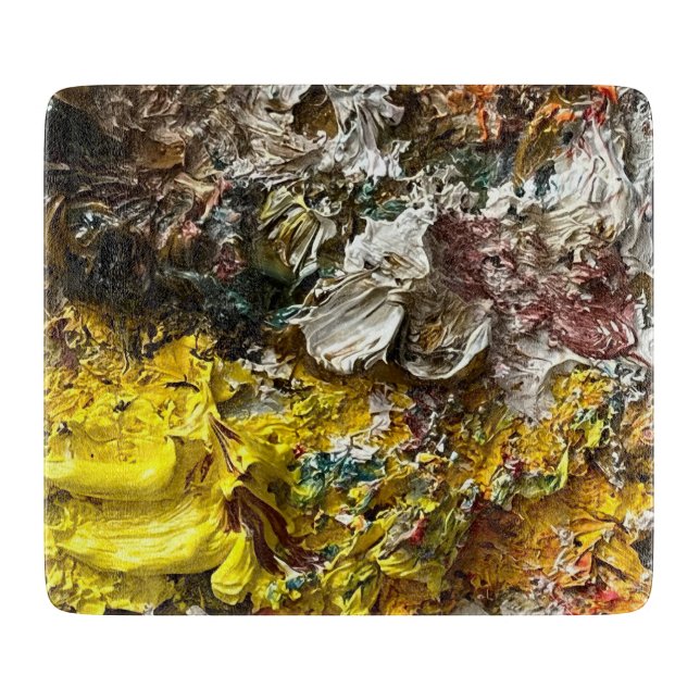 Artist's palette #1 cutting board (Front)