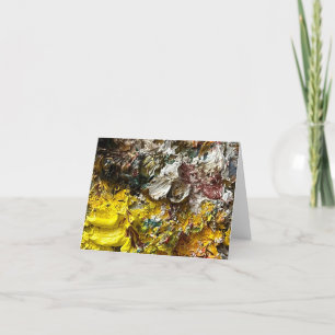 Artist's palette #1 holiday card
