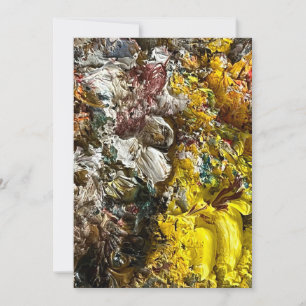 Artist's palette #1 holiday card