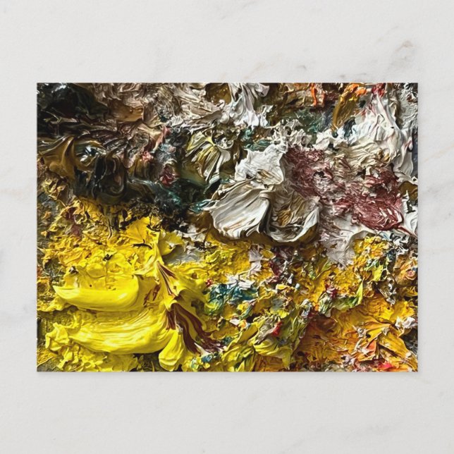 Artist's palette #1 holiday postcard (Front)