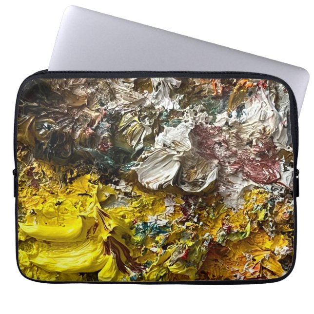 Artist's palette #1 laptop sleeve (Front)