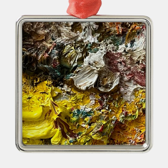 Artist's palette #1 metal tree decoration (Front)