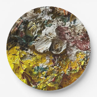 Artist's palette #1 paper plate