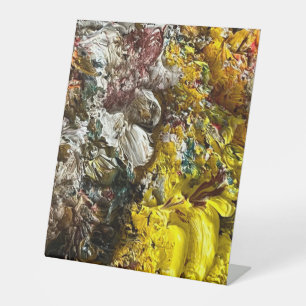 Artist's palette #1 pedestal sign