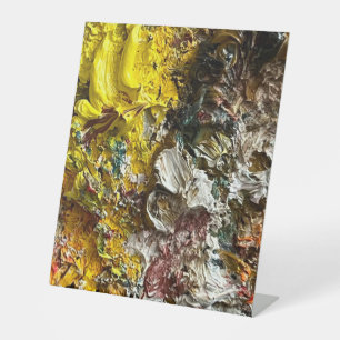 Artist's palette #1 pedestal sign