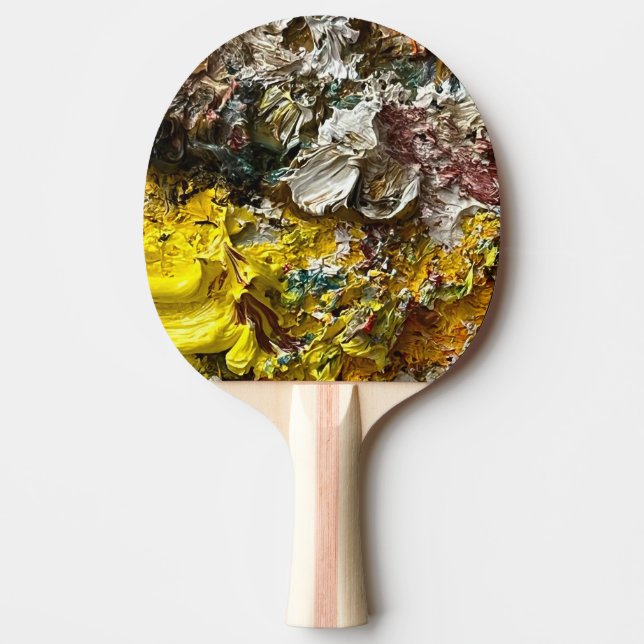 Artist's palette #1 ping pong paddle (Front)