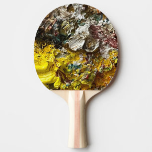 Artist's palette #1 ping pong paddle
