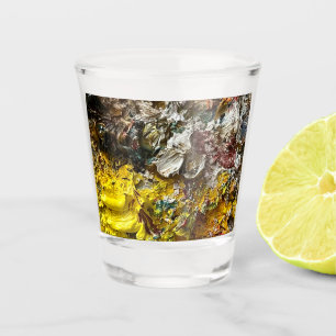 Artist's palette #1 shot glass