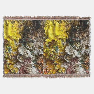 Artist's palette #1 throw blanket