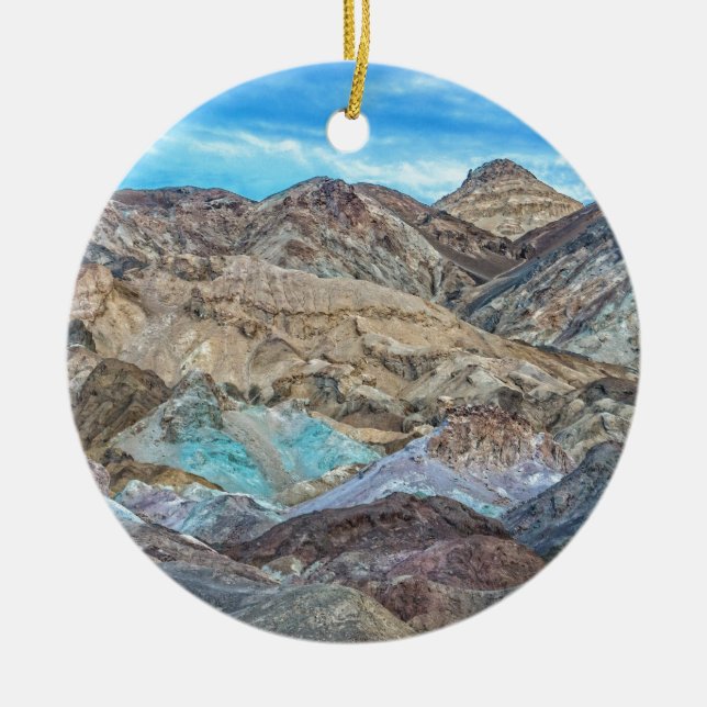 (Artist's Palette) Death Valley National Park Ceramic Tree Decoration (Front)