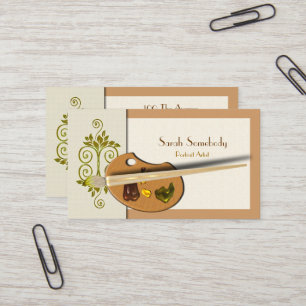 Artists Palette Graphic Profile Card