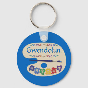 Artists Palette  Key Ring