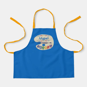 Artists Palette Kids Cute Painting Smock Apron