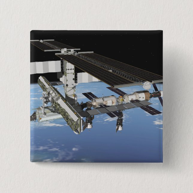 Artist's rendering 15 cm square badge (Front)