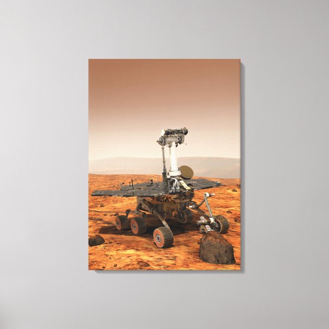 Artists rendition of Mars Rover Canvas Print (Front)