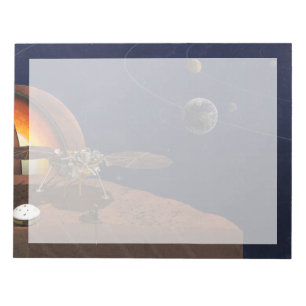 Artist's Rendition Of The Insight Lander. Notepad