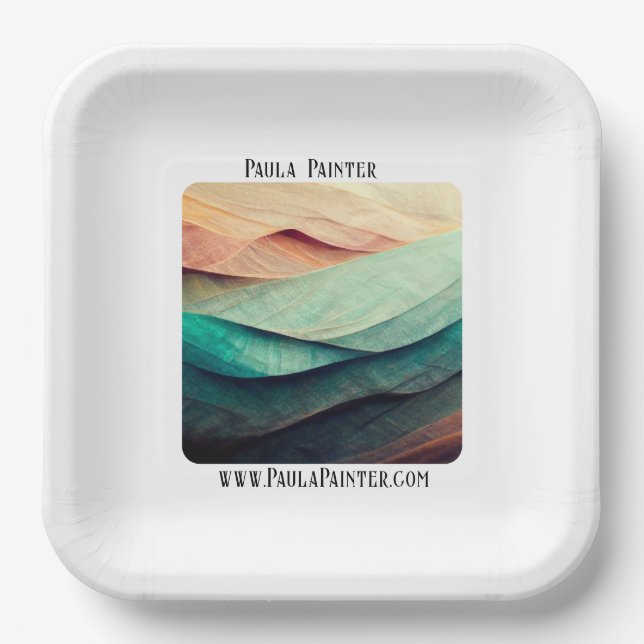 Artists Show Reception Marketing  Paper Plate (Front)