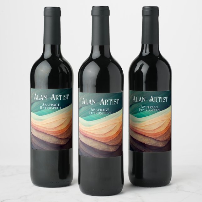 ARTISTS SHOW RECEPTION WINE BOTTLE LABEL (Bottles)
