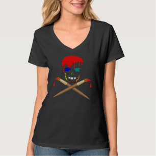 Artist's Skull & Crossbones T-Shirt