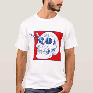 Artist's Skull with Pencils and Paintbrushes T-Shirt