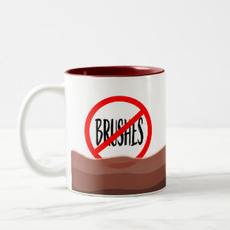 Artists Tea Not Brushes Two-Tone Coffee Mug