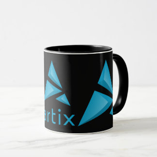 Artix double logo w/ brand name dark mug