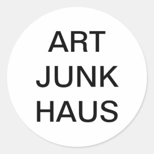 ARTJUNKHAUS Jeff Hankamer Artjunkhaus Slash-Art Classic Round Sticker