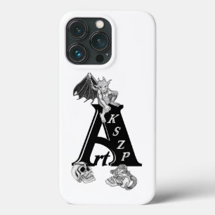 ArtKSZP Logo with Golem and Skull iPhone 13 Pro Case