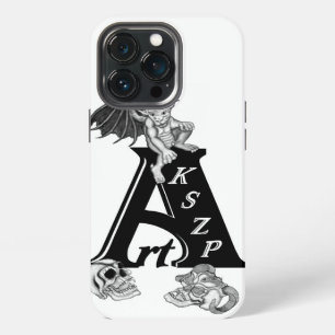 ArtKSZP Logo with Golem and Skull iPhone 13 Pro Case