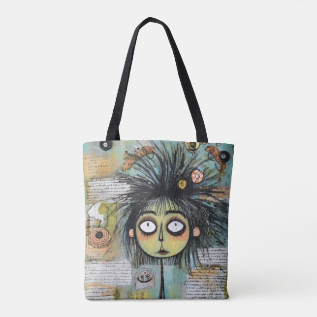 ArtLady 18 Charming and distressed Tote Bag (Back)