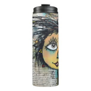 ArtLady 25 Charming and distressed Thermal Tumbler