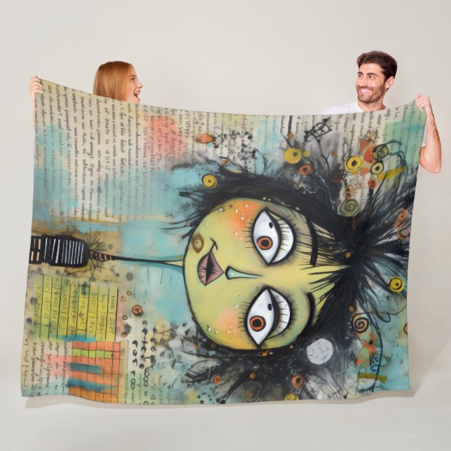 ArtLady 26 Charming and distressed Fleece Blanket (In Situ)