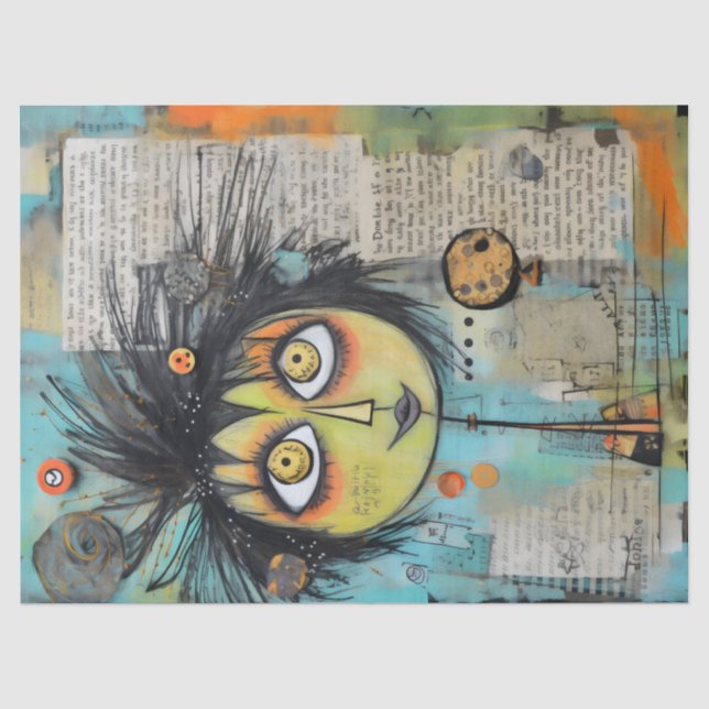 ArtLady 3 Charming and distressed Tissue Paper (Front)