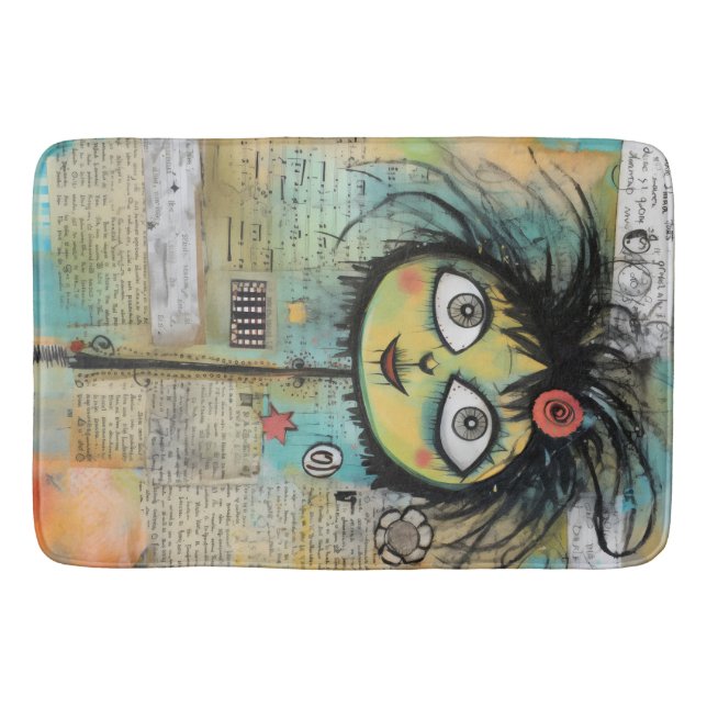 ArtLady 4 Charming and distressed Bath Mat (Front)